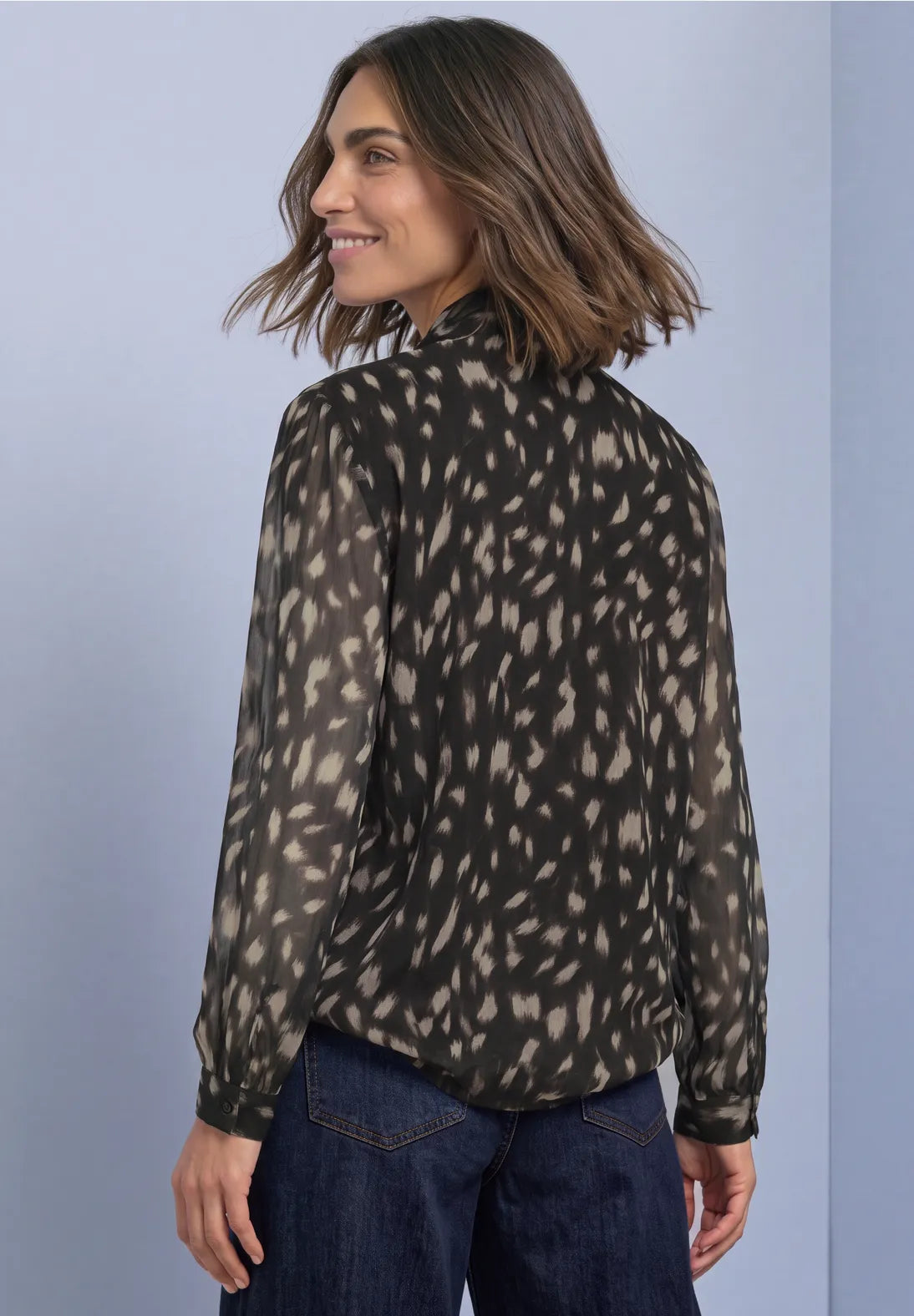 blusa de gasa estampada. EspritCalafell