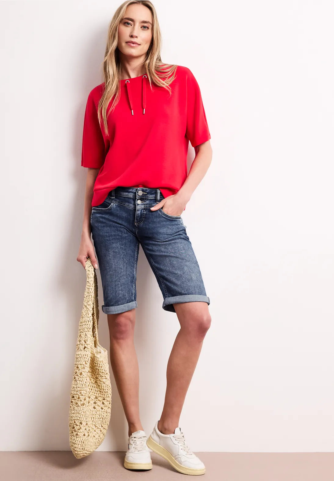 SHORT VAQUERO ELASTICO EFECTO LAVADO STREET ONE