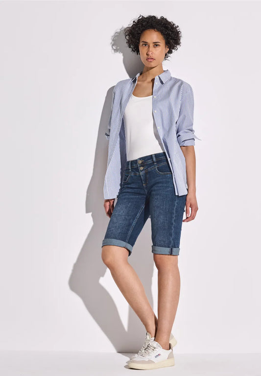 SHORT VAQUERO ELASTICO EFECTO LAVADO STREET ONE