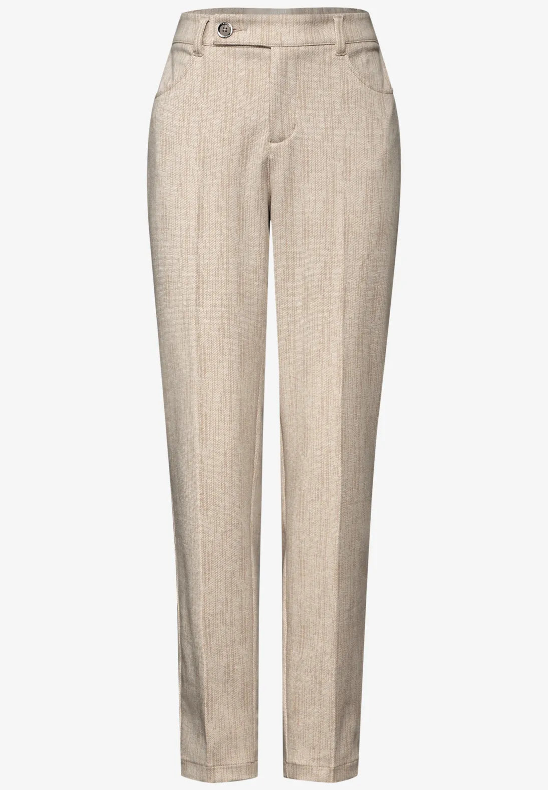 PANTALON CHINO CORTE INFORMAL EN BEIGE