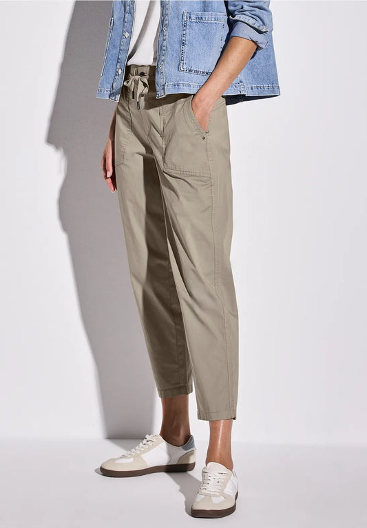 STREET ONE  PANTALON CARGO BEIGE