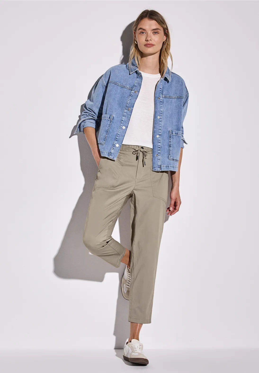 STREET ONE  PANTALON CARGO BEIGE