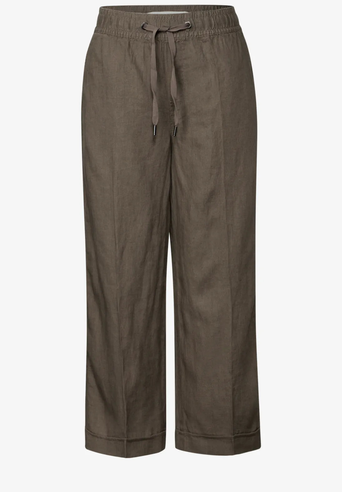 STREET ONE PANTALON DE LINO CON AJUSTE EN CINTURA