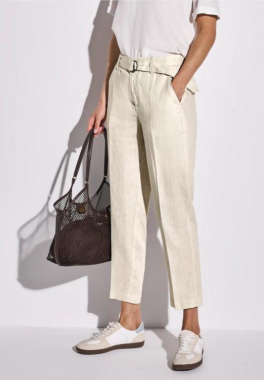 STREET ONE  PANTALON CHINO DE LINO