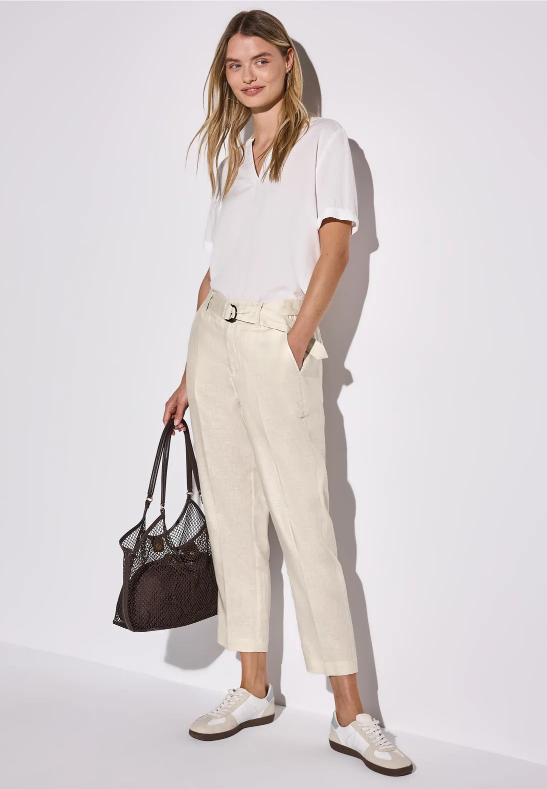 STREET ONE  PANTALON CHINO DE LINO