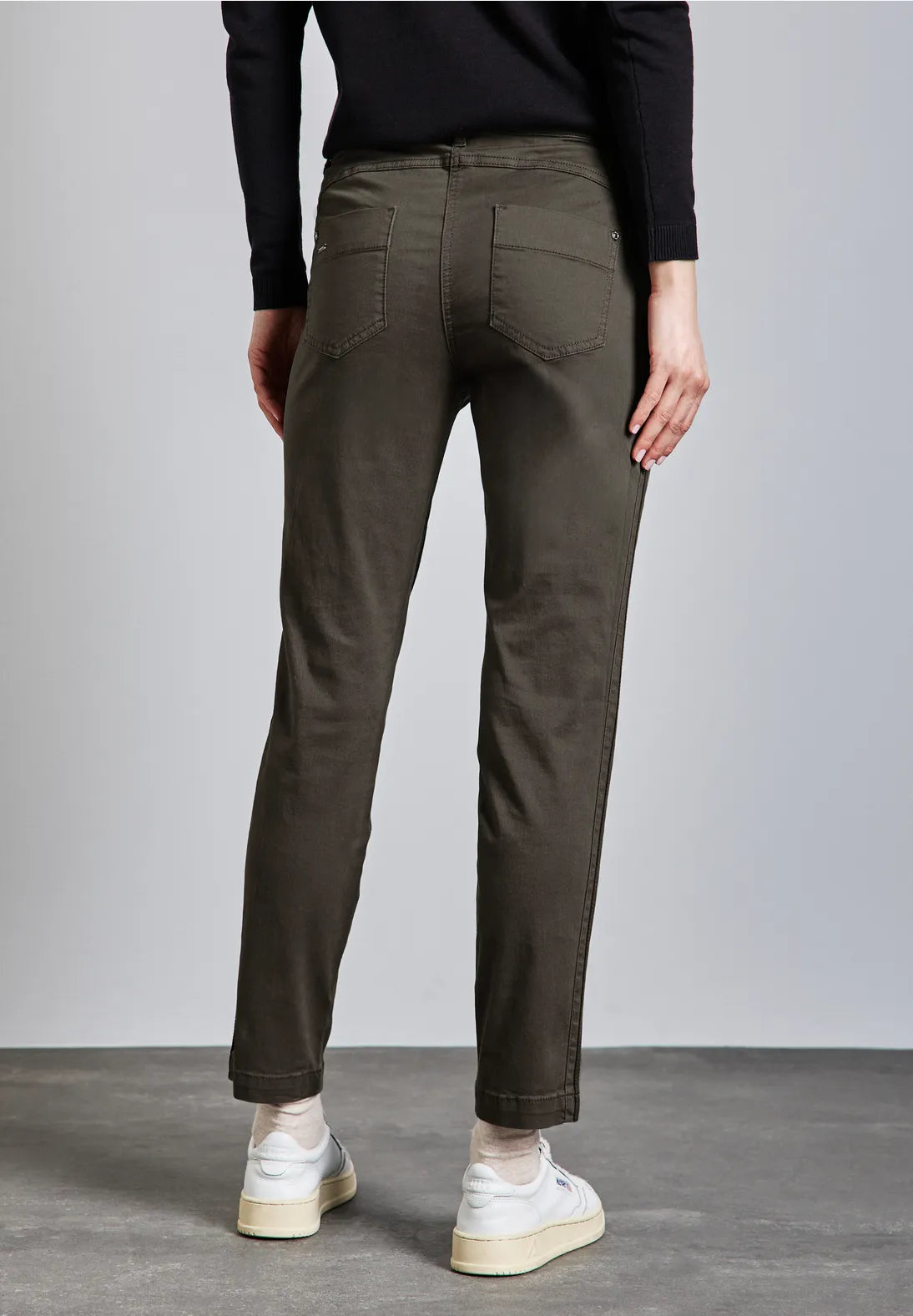 STREET ONE PANTALONES VAQUEROS CON DETALLE DE CINTA PIERNA ESTRECHA