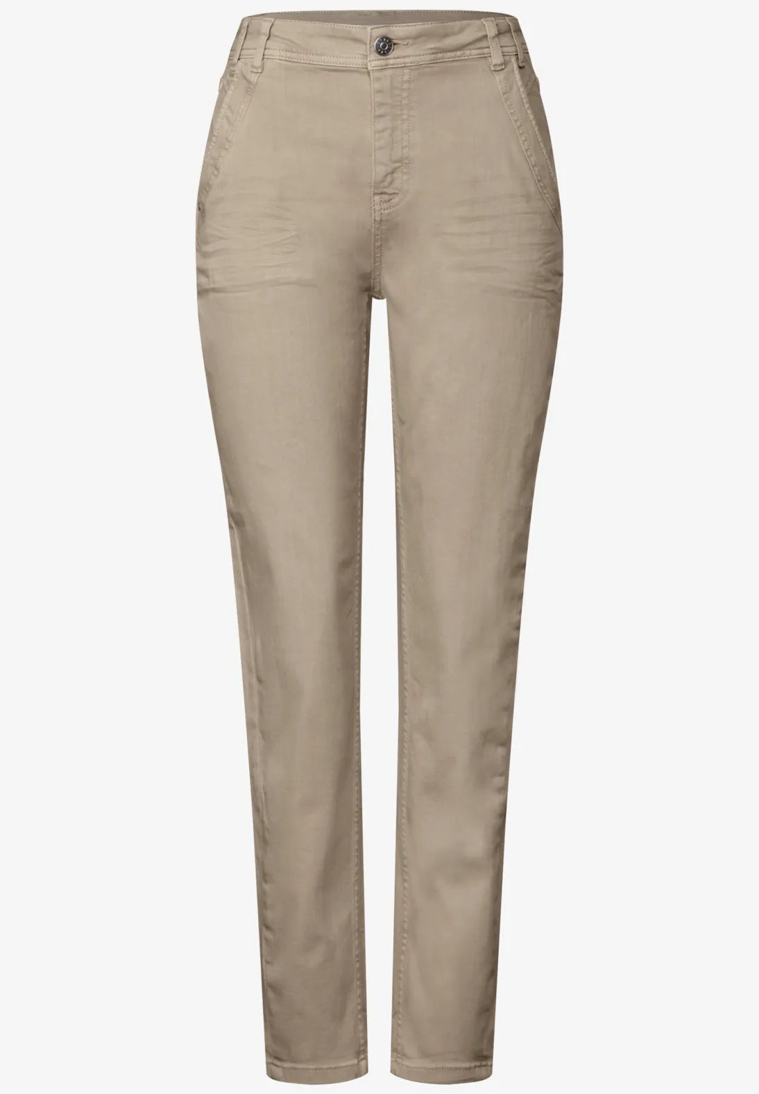 STREET ONE VAQUEROS COLOR BEIGE DE CINTURA ALTA