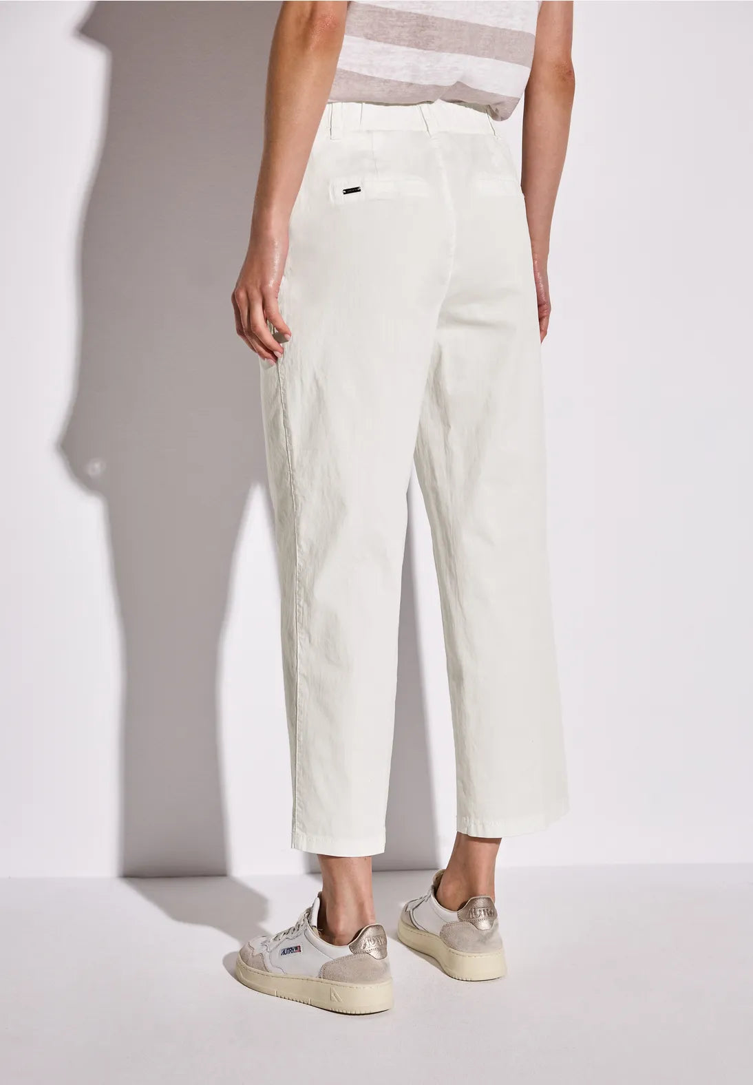 STREET ONE  PANTALON CHINO ELASTICO BLANCO