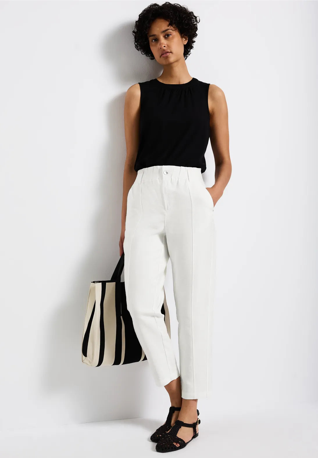 STREET ONE PANTALONES HOLGADOS CINTURA ELASTICA