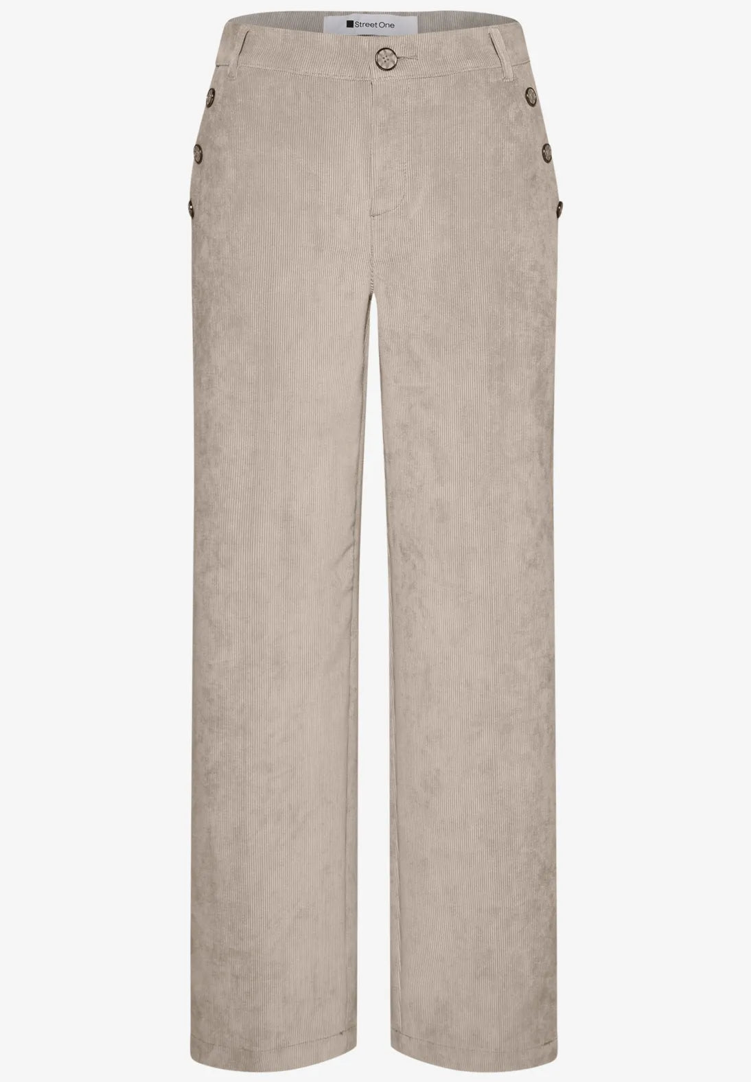 Pantalón de pana beige. En3Calafell