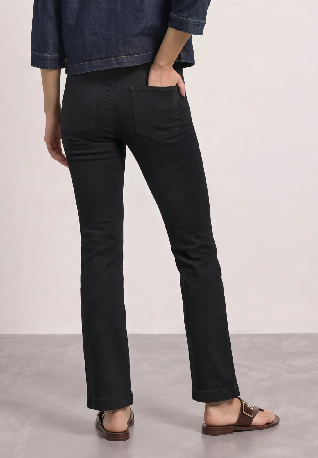 TEJANO NEGRO ELASTICO AJUSTADO STREET ONE