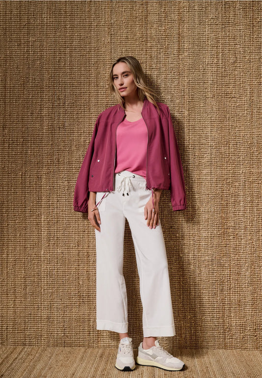 PANTALONES CORTE CASUAL BLANCOS ELASTICOS STREET ONE