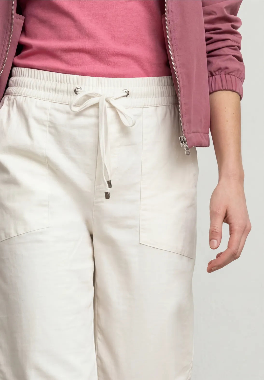 PANTALONES BLANCOS ELASTICOS STREET ONE