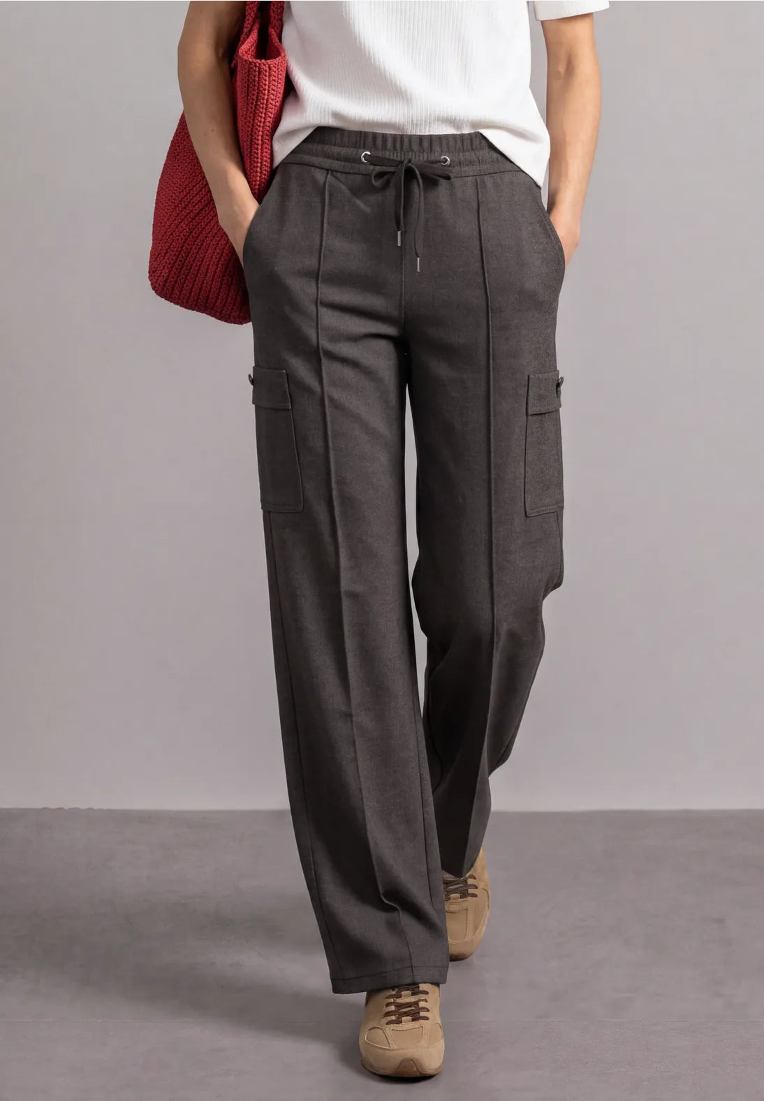 PANTALON CINTURA ELASTICA BOLSILLOS LATERALES STREET ONE