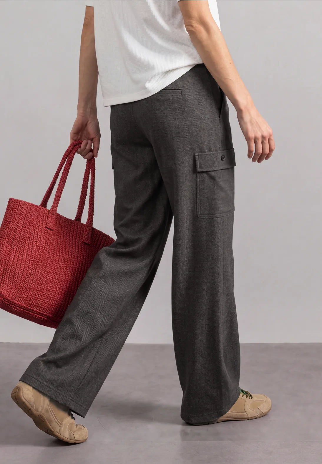 PANTALON CINTURA ELASTICA BOLSILLOS LATERALES STREET ONE