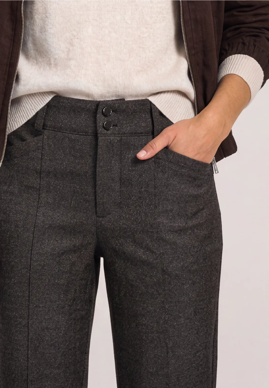 PANTALONES PIERNA RECTA TIRO MEDIO STREET ONE