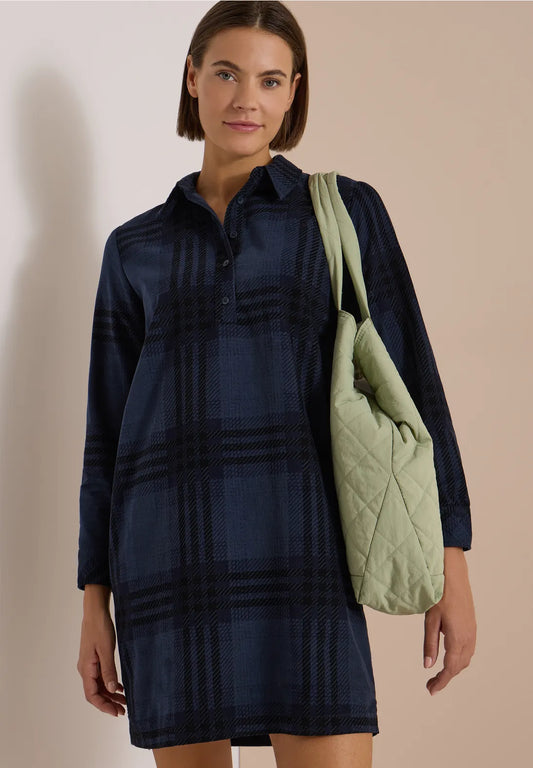 VESTIDO CUELLO CAMISA ESTAMPADO CECIL