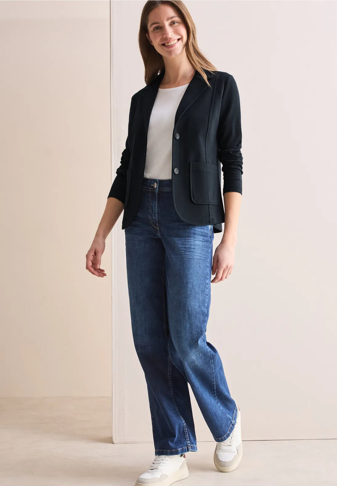 BLAZER AZUL MARINO ELASTICA