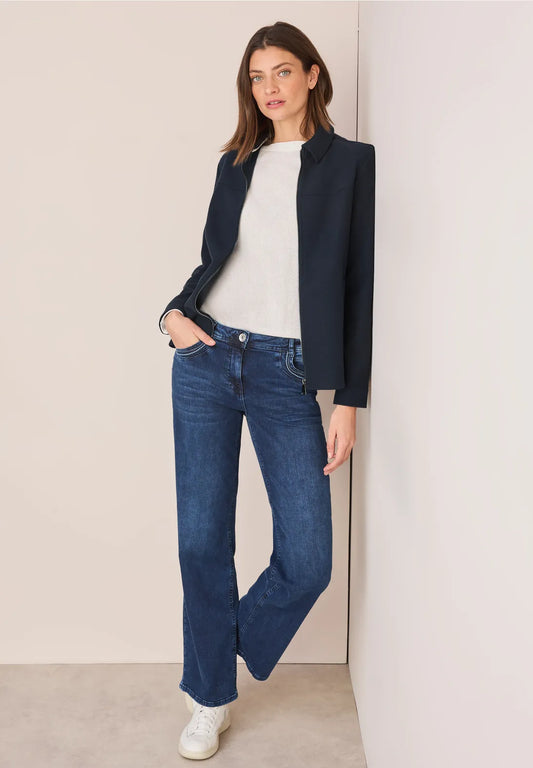 CHAQUETA CUELLO CAMISERO CON CREMALLERA