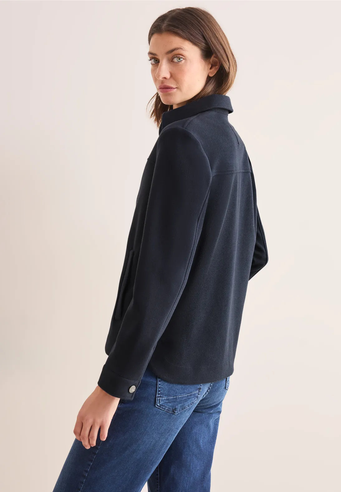 CHAQUETA CUELLO CAMISERO CON CREMALLERA