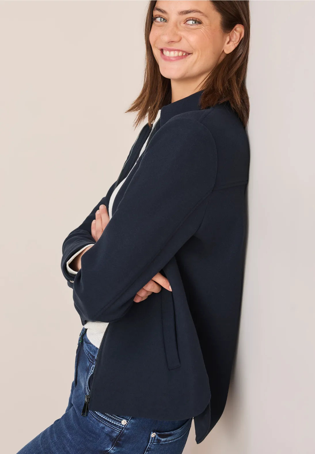 CHAQUETA CUELLO CAMISERO CON CREMALLERA