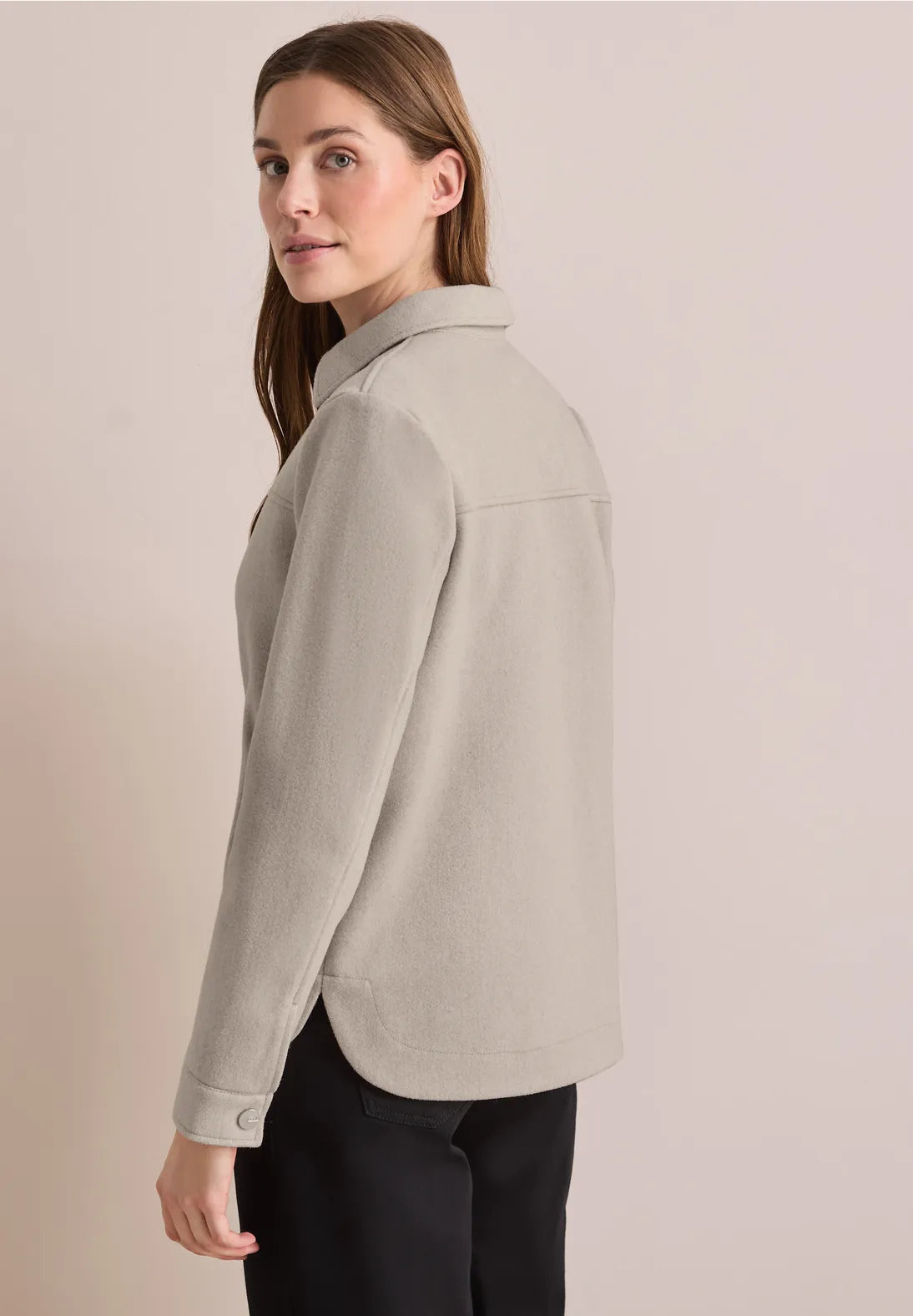 CHAQUETA CUELLO CAMISERO CON CREMALLERA