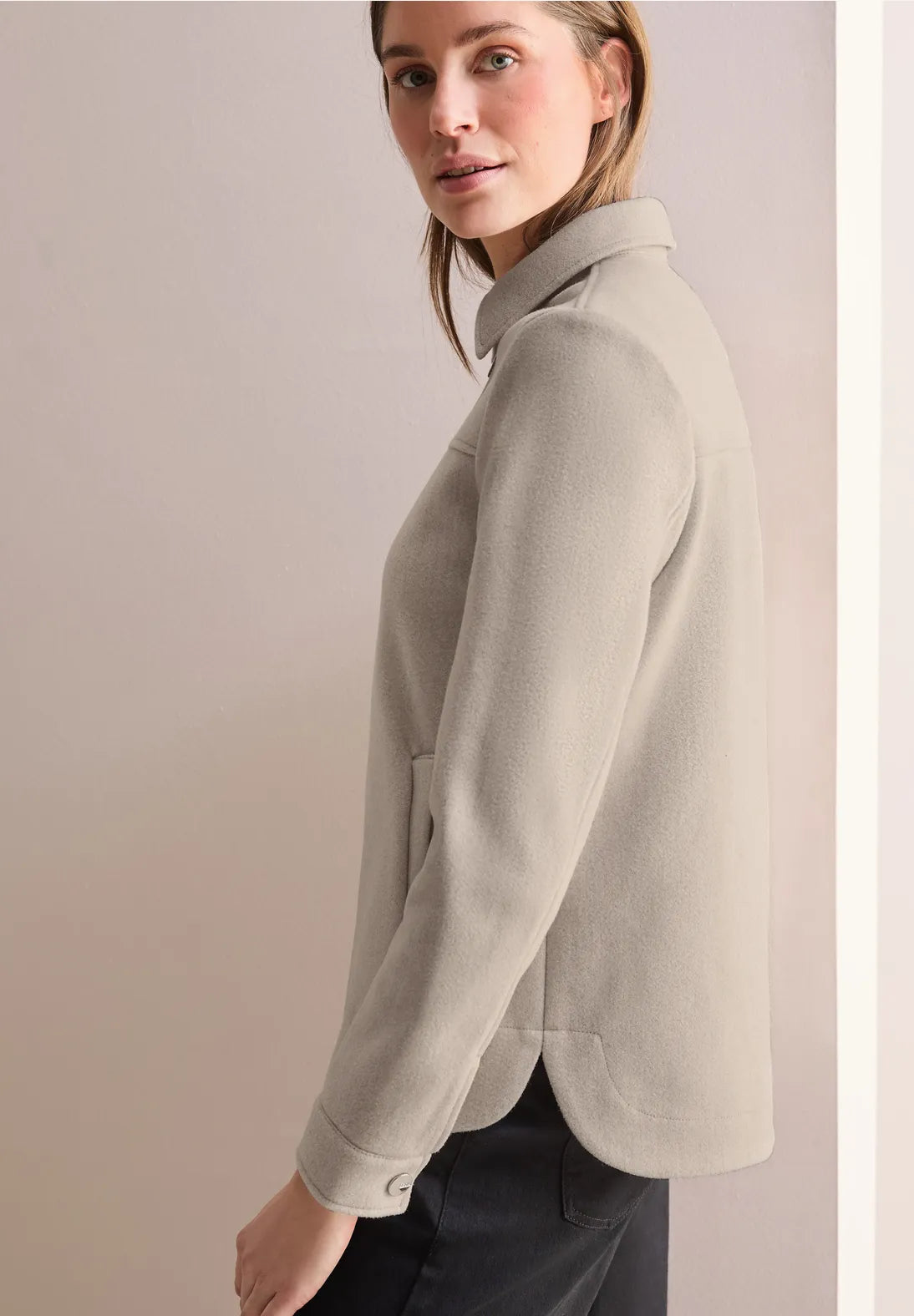 CHAQUETA CUELLO CAMISERO CON CREMALLERA