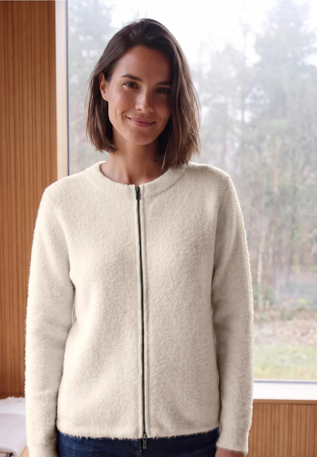 CARDIGAN BLANCO SUAVE AJUSTABLE CECIL. ESPRITCALAFELL