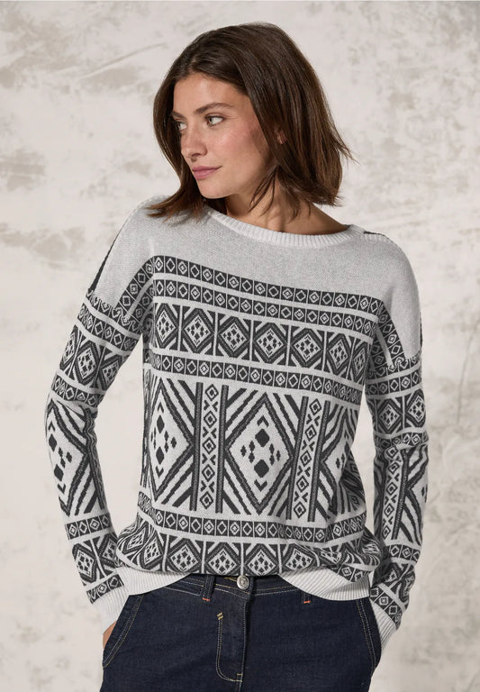 JERSEY DE JAQUARD ESTAMPADO