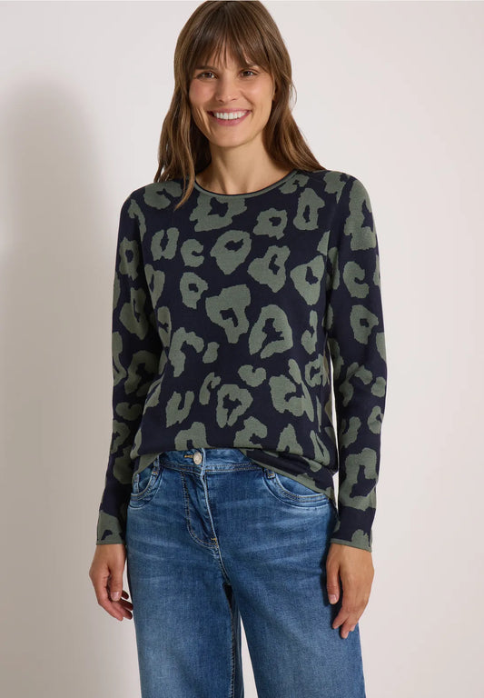 JERSEY DE PUNTO ESTAMPADO ANIMAL CECIL