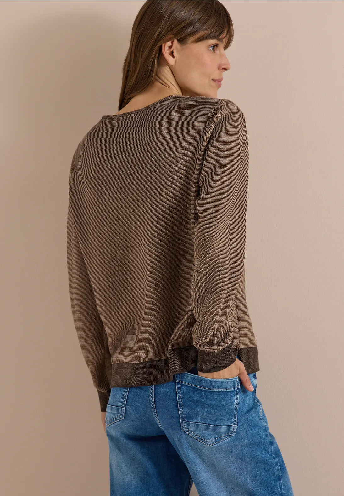 JERSEY DE PUNTO CUELLO EN V ALGODON CECIL