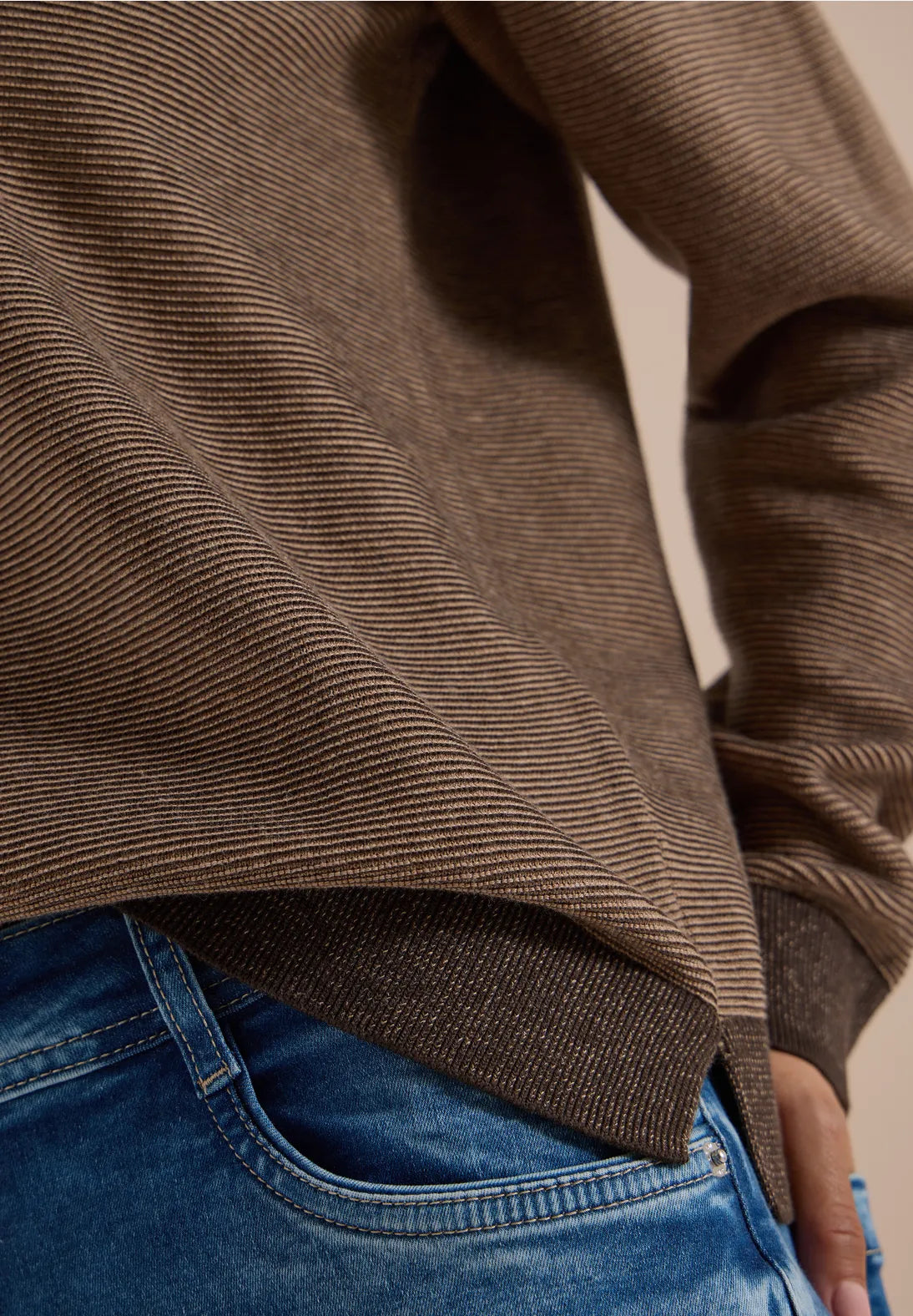 JERSEY DE PUNTO CUELLO EN V ALGODON CECIL