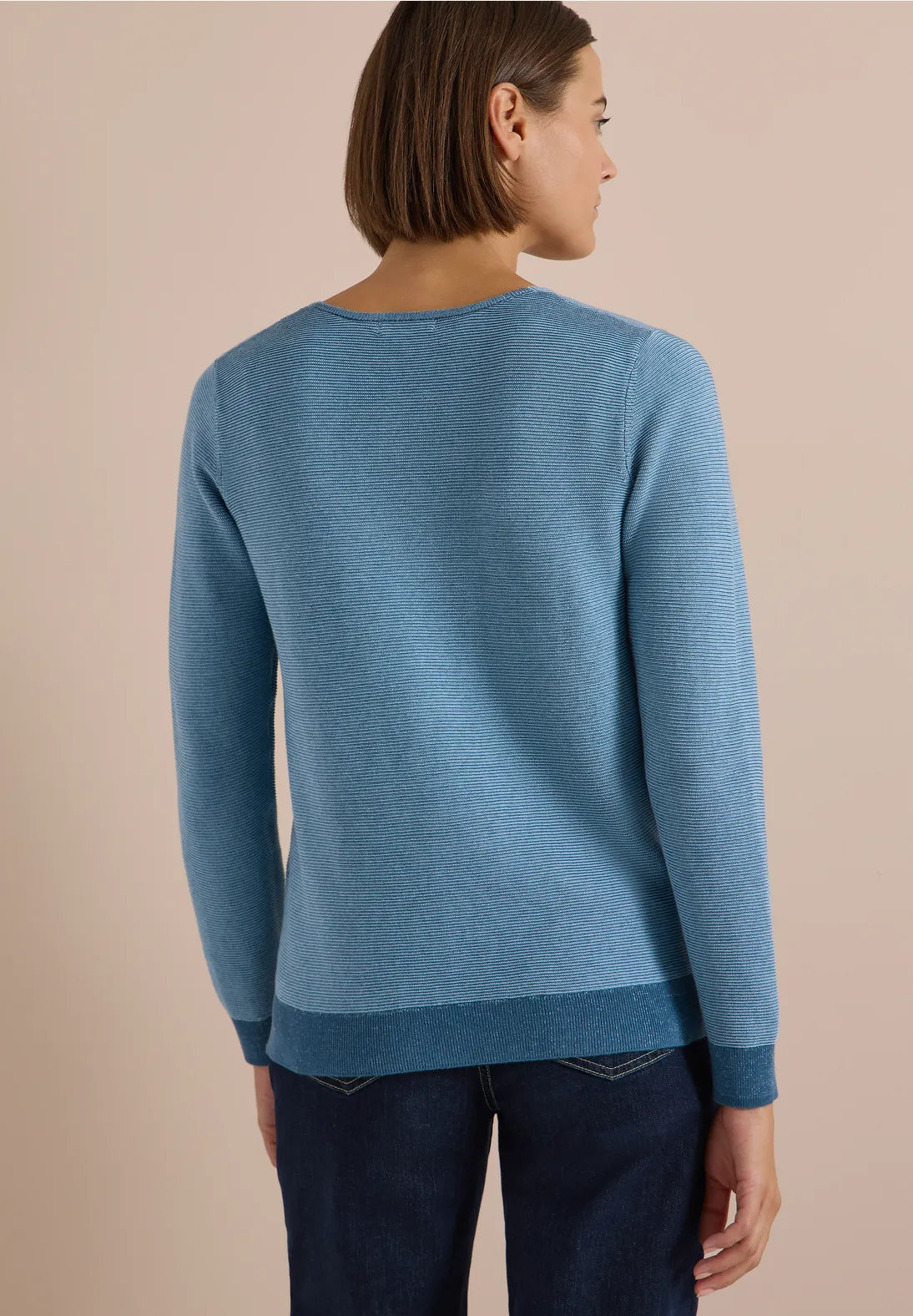 JERSEY DE PUNTO CUELLO EN V ALGODON CECIL