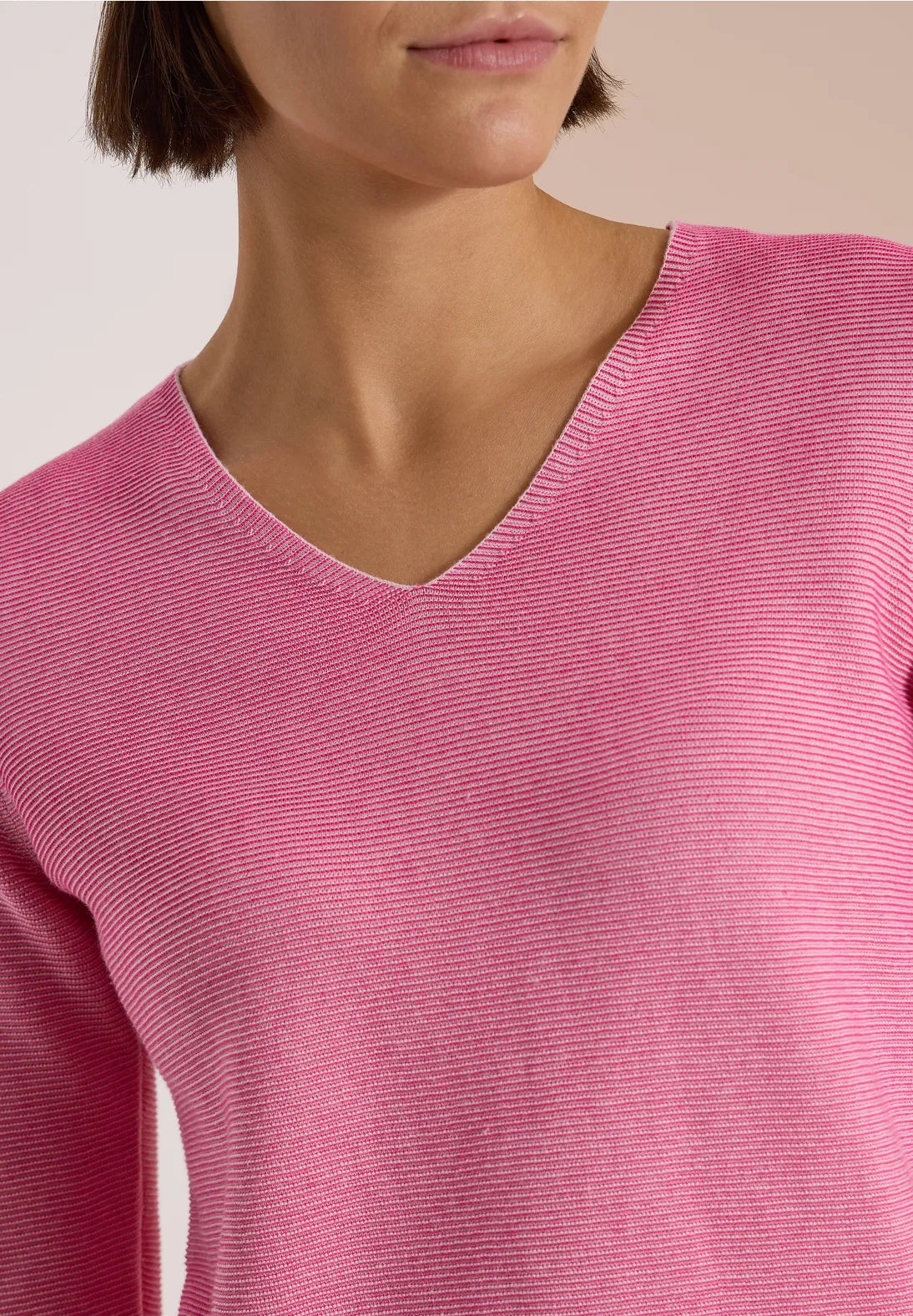 JERSEY DE PUNTO CUELLO EN V ALGODON CECIL