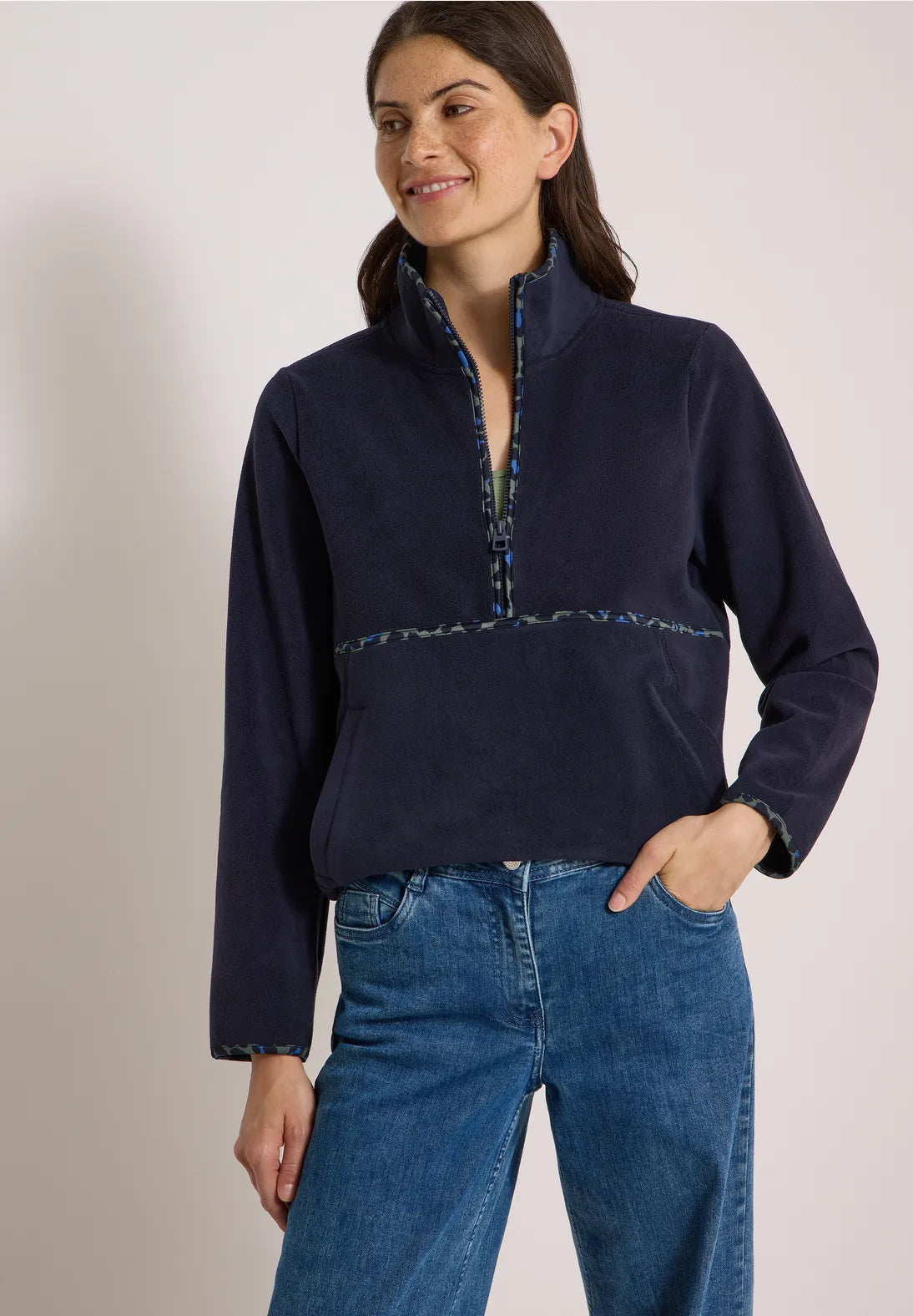 Sudadera Cecil de felpa estampada de leopardo