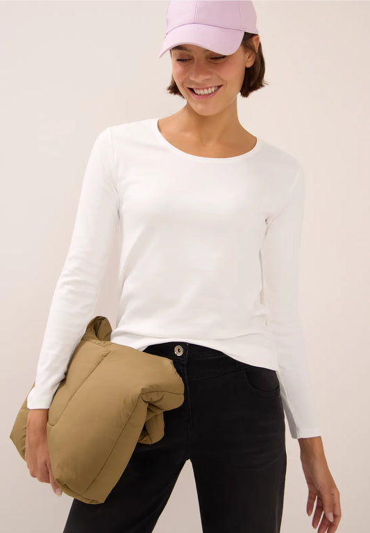 CECIL CAMISETA BASICA BLANCA