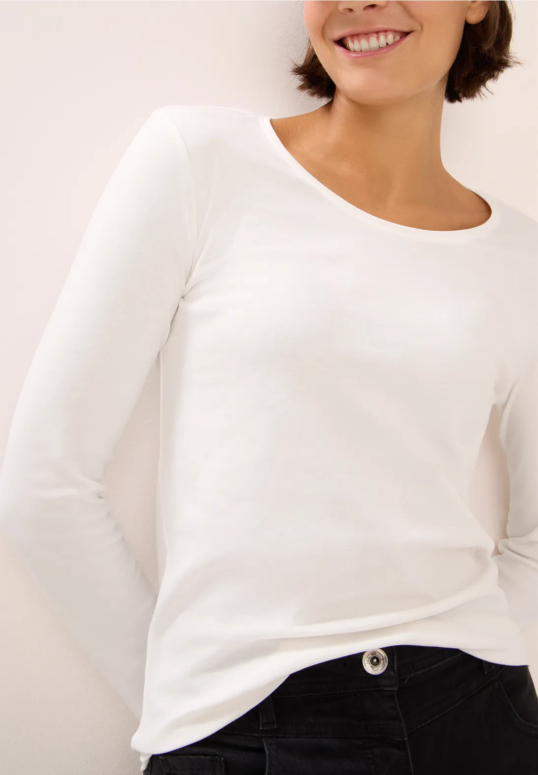 CECIL CAMISETA BASICA BLANCA