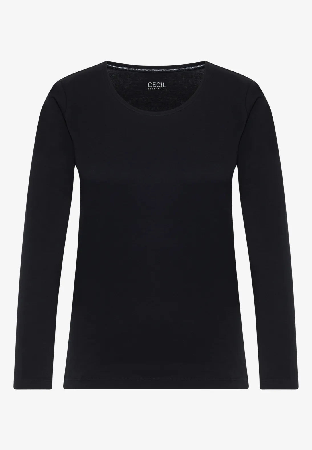 CECIL CAMISETA BASICA NEGRA