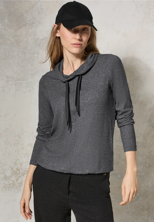 SUDADERA JERSEY CON CUELLO CHAL