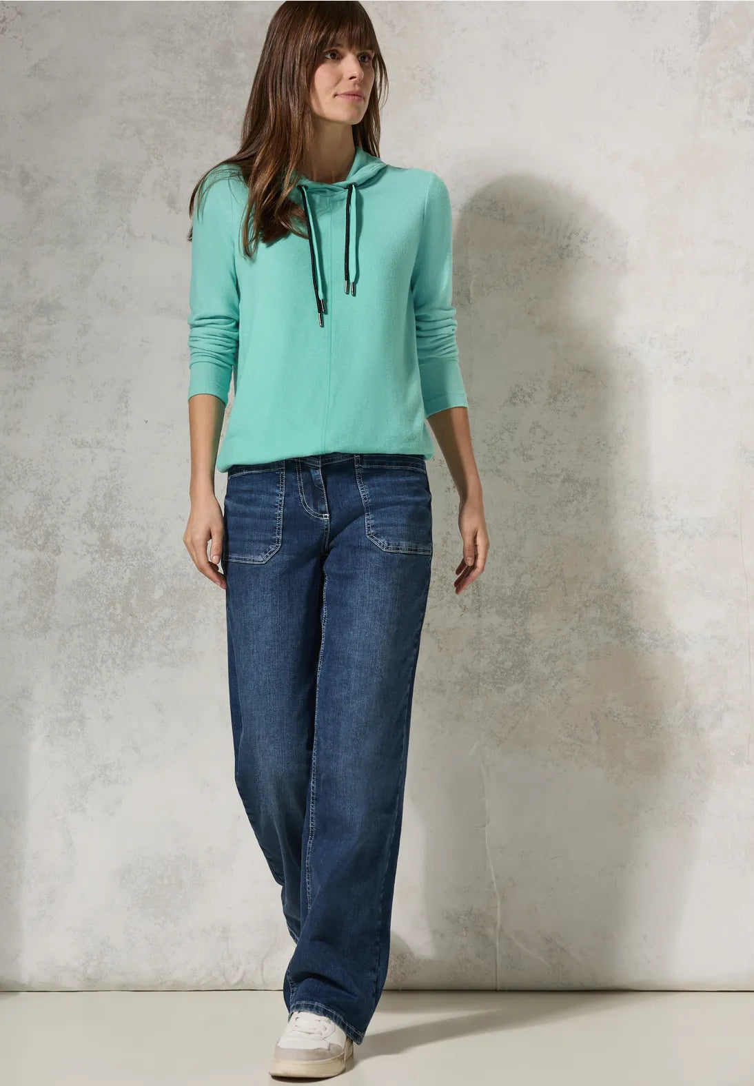 SUDADERA JERSEY CON CUELLO CHAL