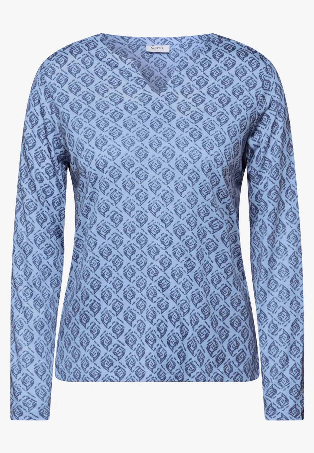 BLUSA TIPO TUNICA ESTAMPADA