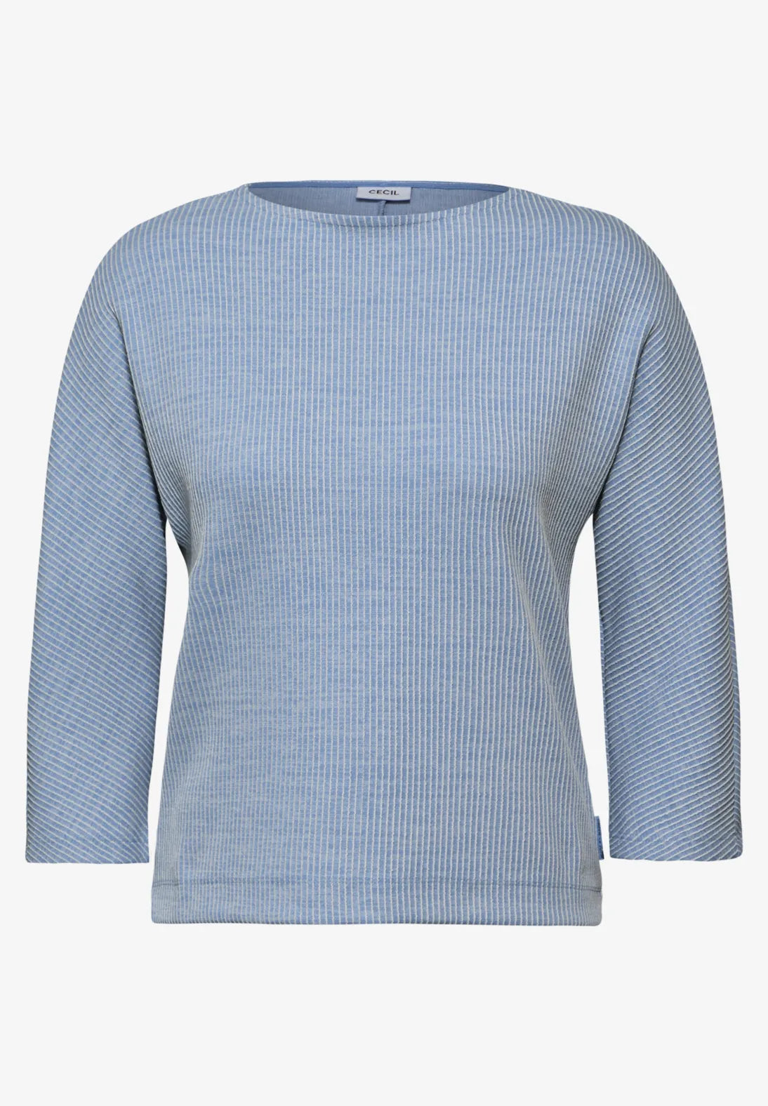 CAMISETA MELANGE CUELLO BARCO