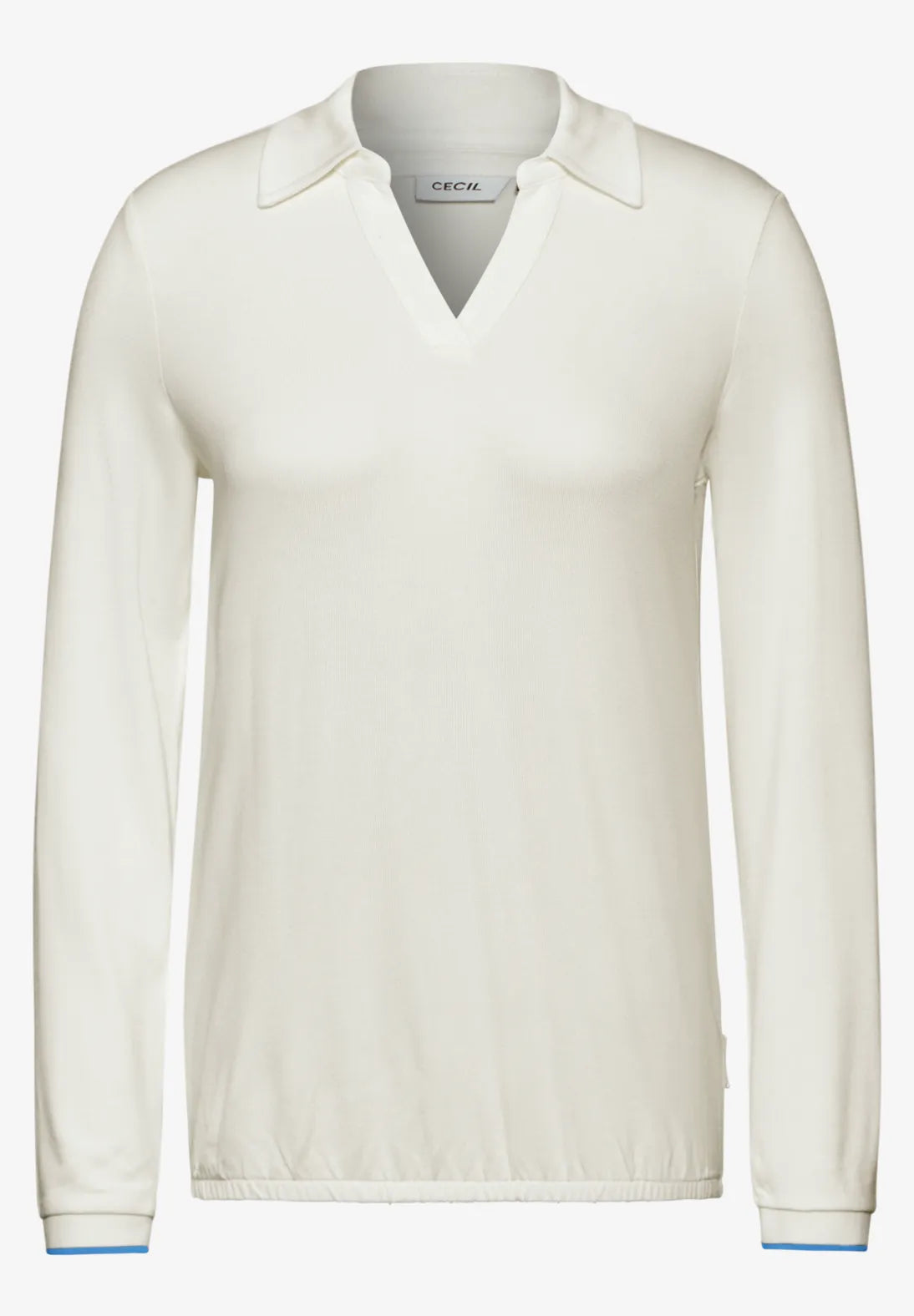 BLUSA CUELLO CAMISERO ELASTICA
