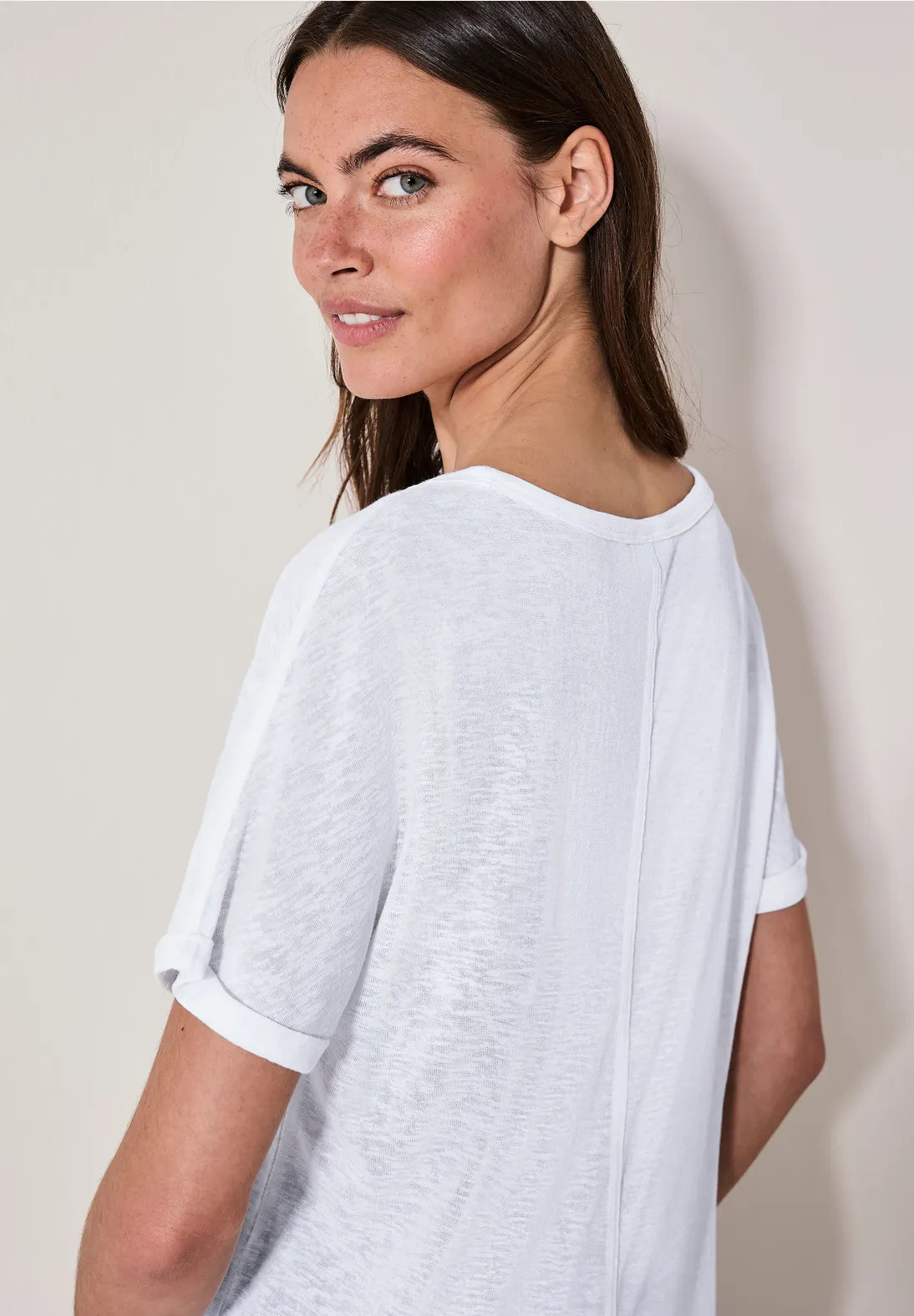 CECIL CAMISETA CON PRINT CUELLO BARCO