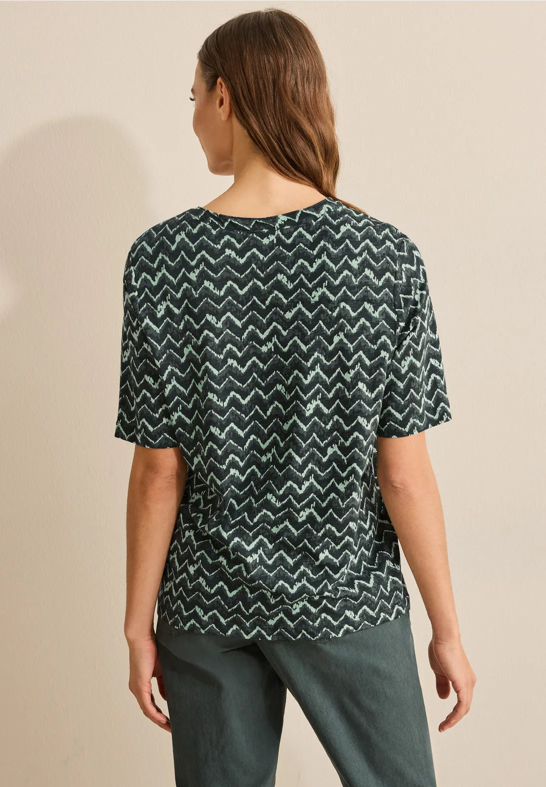 CECIL CAMISETA ESTAMPADO MINIMALISTA VERDE