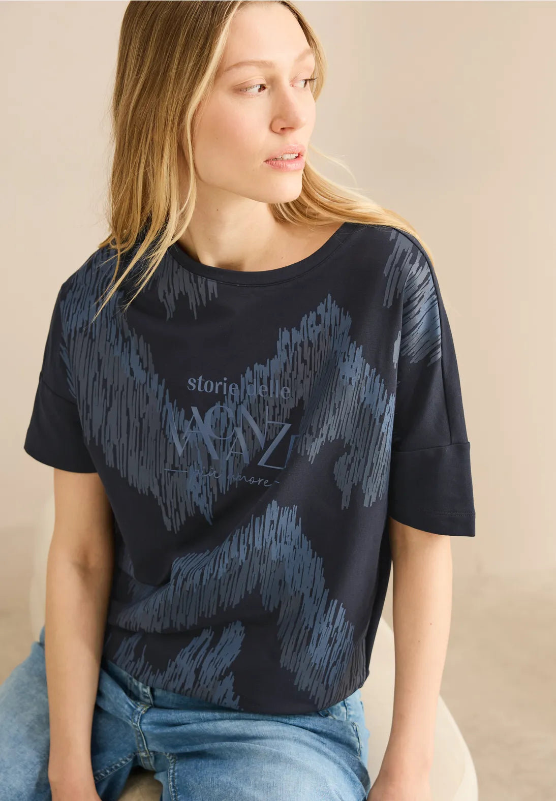 CECIL CAMISETA ESTAMPADO GRAFICO ELASTICA