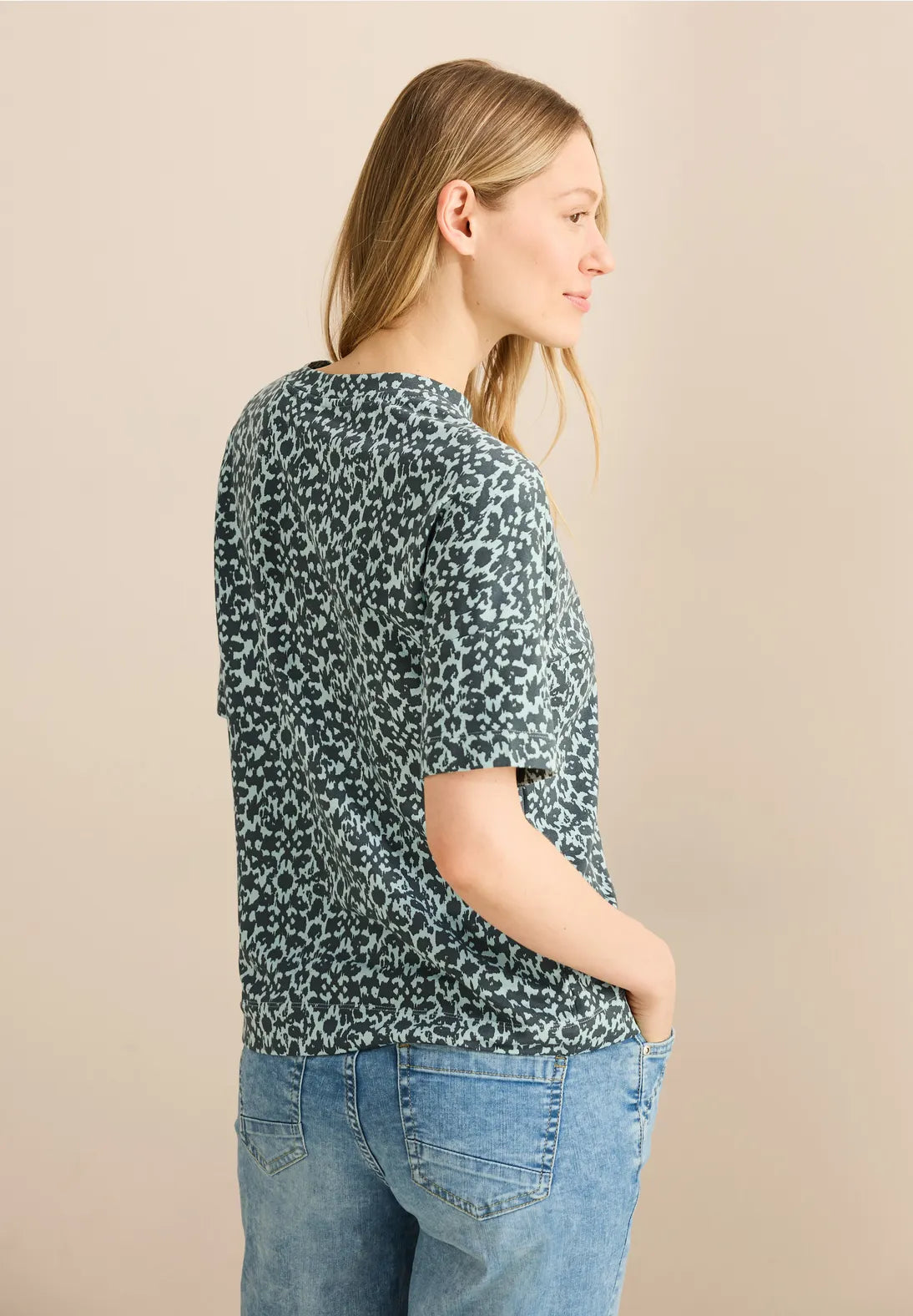 CECIL CAMISETA ESTAMAPADO MINIMALISTA VERDE