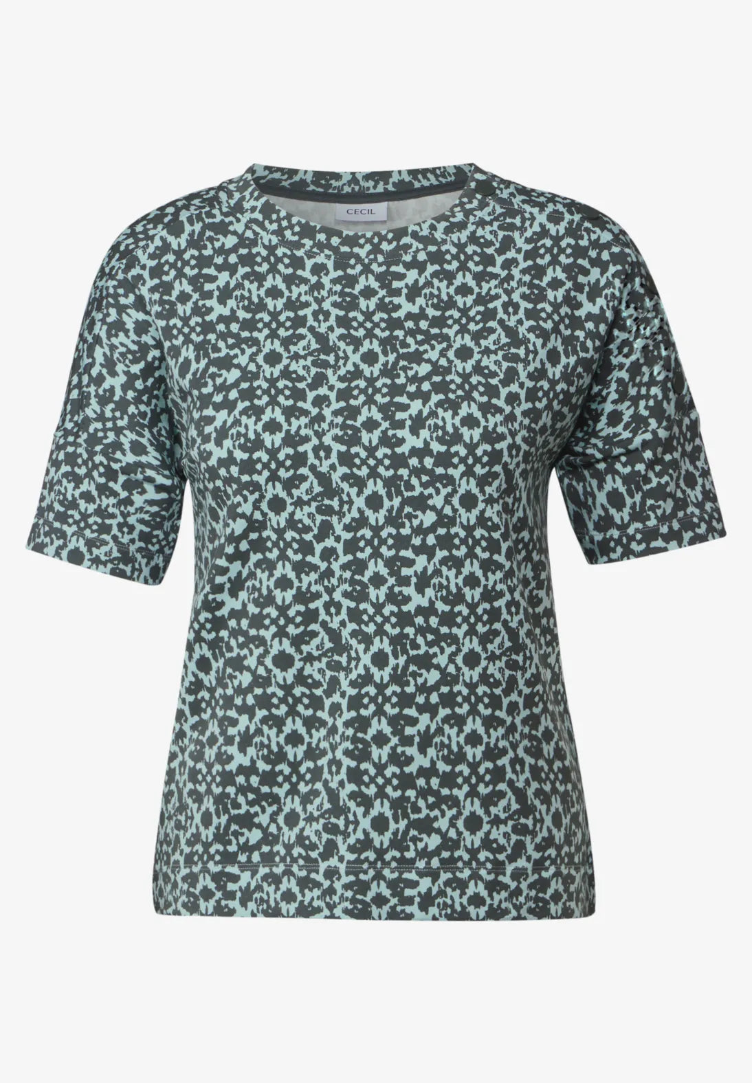CECIL CAMISETA ESTAMAPADO MINIMALISTA VERDE