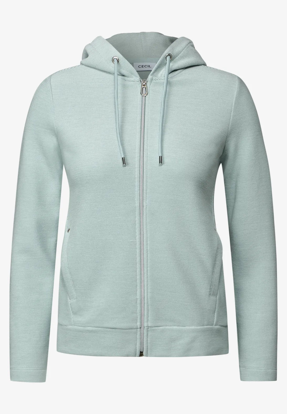 CECIL CHAQUETA SUDADERA BICOLOR CON CAPUCHA