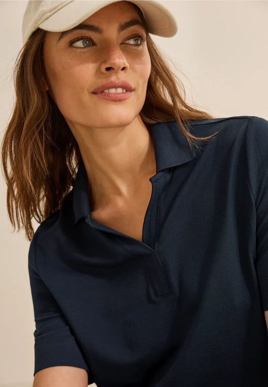 CECIL POLO PIQUE CUELLO CAMISERO CUELLO EN V